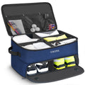 Large 2 Layer Golf Trunk Organizer For 2 Size14 Pair Shoes, Waterproof Car Golf Locker With Separate Ventilated Compartment, Stu