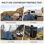 Naturehike Cloud Up 2 Person Tent Lightweight Backpacking Tent With Footprint - 3 Season Free Standing Camping Hiking Two Person