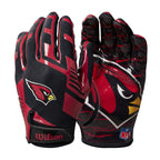 Wilson Nfl Stretch Fit Football Gloves - Arizona-Youth (Wtf9327Az)