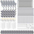 Soulchen 540 Pcs Silver Gray Team Spirit Accessories Bulk Field Day Accessories Pep Rally Color War Camp Spirit Events Party Ite