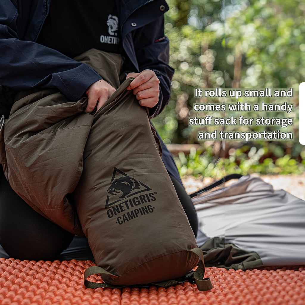 Onetigris Bushcrafter? Sleeping Bags, Mummy Sleeping Bag For Camping Hiking Backpacking, Survival Gear