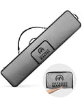 OutdoorMaster Snowboard Bag - 900D Water Resistant Snowboard Travel Bag with Shoulder Strap, Foldable Storage Design - Grey, L