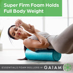 Gaiam Essentials Foam Roller, High Density, 36 Inch, Black