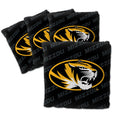 YouTheFan Officially-Licensed NCAA Missouri Tigers Set of 4 Cornhole Bags - All Weather Regulation 6    x 6    Size - 16oz Weigh