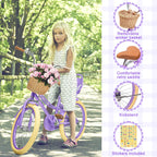 Glaf Toddler Girls Bike For 2-12 Years Old 12 14 16 20 Inch Girls Bike With Training Wheels And Baby Doll Seat Kids Bike Bicycle