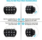 Lumintrail Combination Bike And Scooter Lock Cable - 4Ft Bike Locks Heavy Duty Anti Theft With Combinations - Bike Cable Lock Co
