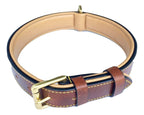Soft Touch Collars Padded Leather Dog Collar, Brown Medium, Genuine Real Leather, Great For Male Or Female Dogs, 20'' Inches Lon