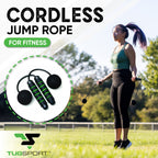 Tugsport Bod Ropes Cordless Jump Rope Beachbody Mbf - Adjustable Length Ropes Ropeless Jump Rope For Beachbody - Eliminate Dad B
