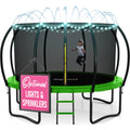 JoyBerri Trampoline Outdoor - Upsurge ASTM Certified Safe 8Ft 10Ft 12Ft 14Ft 15Ft 16Ft Recreational Trampoline for Kids and Adul