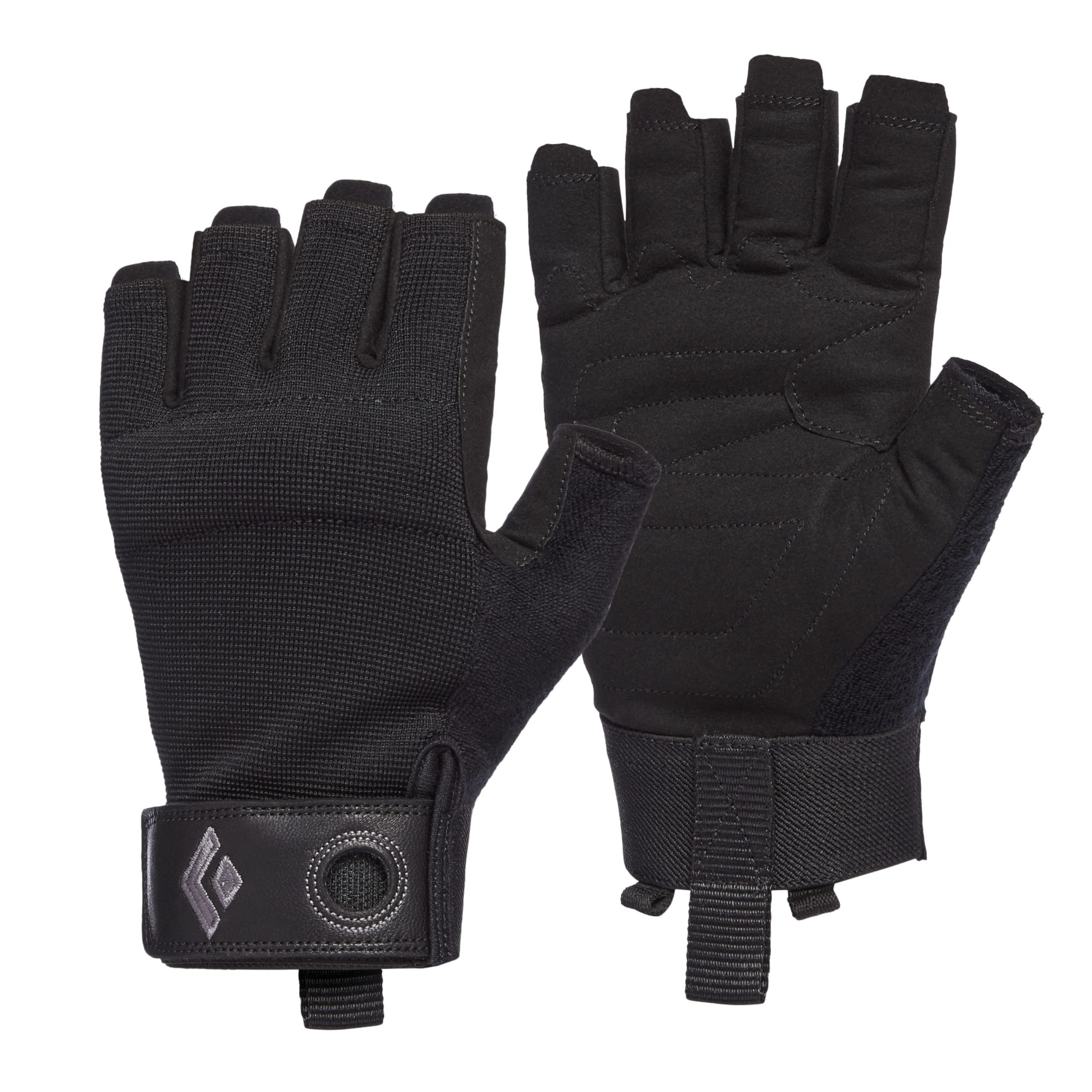 BLACK DIAMOND Equipment Crag Half-Finger Gloves - Black - Large