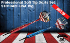 Soft Tip Darts Set - Professional Darts For Electronic Dartboard - Includes Brass Barrels + Plastic & Aluminum Shafts + Rubber O
