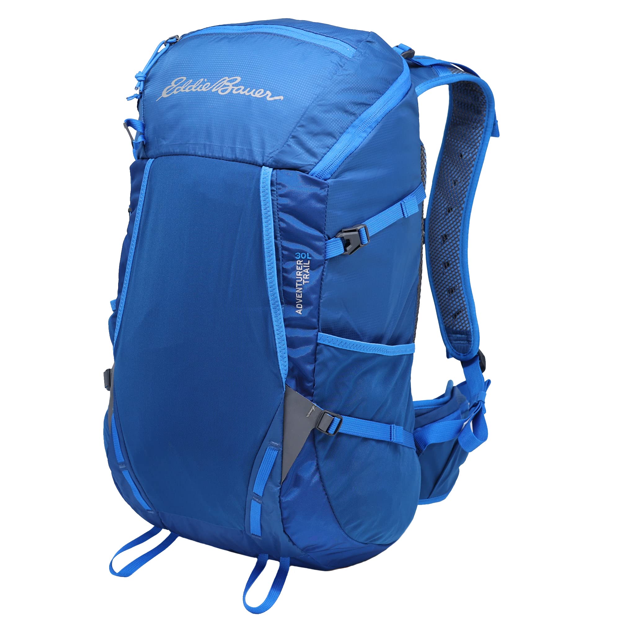 Eddie Bauer Adventurer Backpack with Organization Compartments and Hydration/Laptop Compatible Sleeve, Adventurer - True Blue, 3