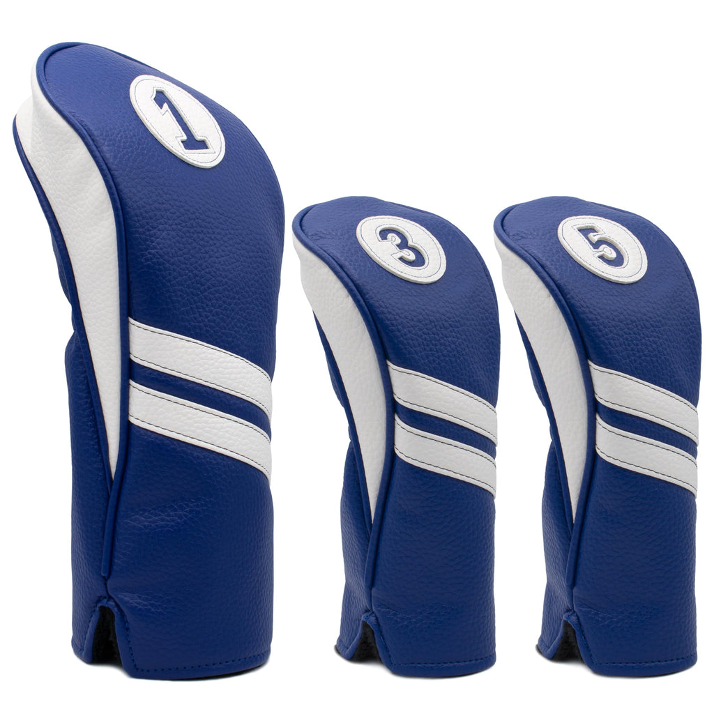 Proactive Sports Vintage Golf Club Head Covers For Driver And Fairway Woods (1,3,5) | Headcovers Fit Up To 460Cc | Classic Leath