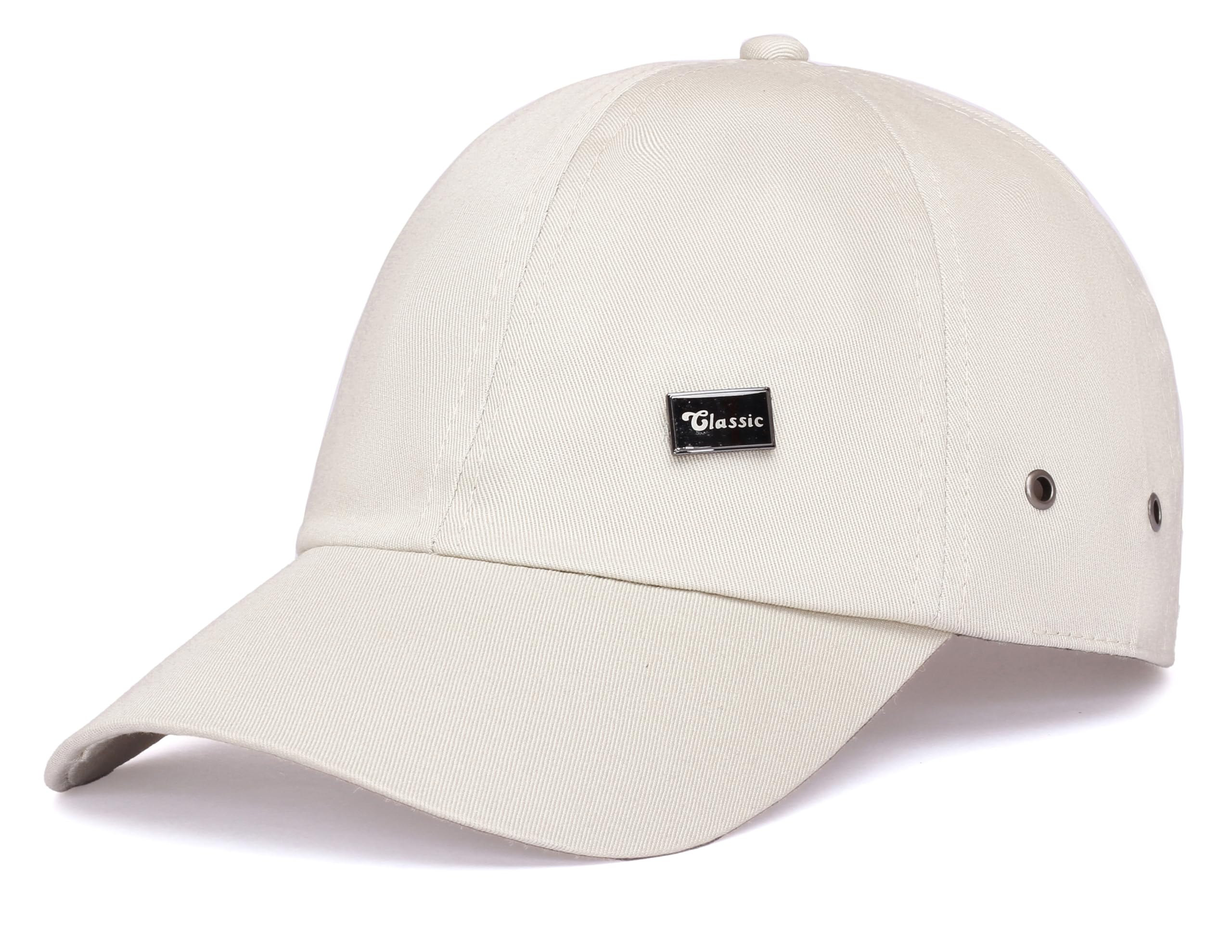 Capiteum Caps With Adjustable Strap  Unisex Summer Sports Cap For All  Gym & Men/WomenS Caps (Beige)