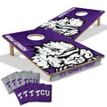 YouTheFan NCAA TCU Horned Frogs 2 x 3 Wood Cornhole Game with Logo Bags