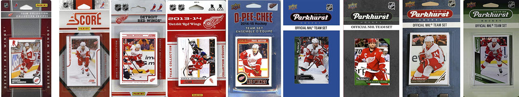 Nhl Detroit Red Wings 9 Different Licensed Trading Card Team Sets
