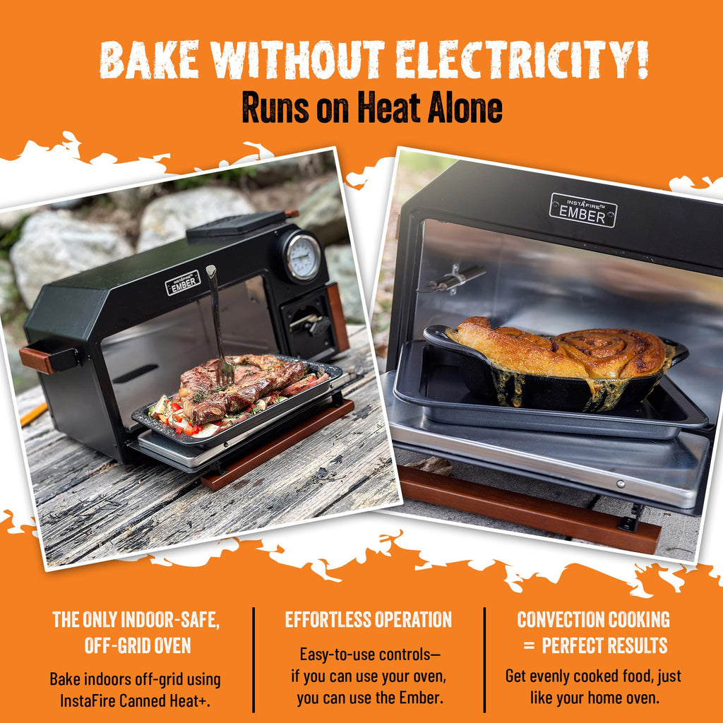 Instafire Ember Oven (Compact, Off-Grid, Camping, Emergency)
