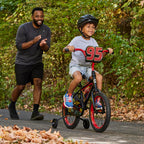 Huffy Disney Pixar Cars Lightning Mcqueen 16 Inch Kid'S Bike, Ideal For Ages 4-6 Years Old, Training Wheels Included, Quick Conn