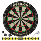 Viper By Gld Products Dead On Sisal Dartboard, Two Sets Starter Darts, Throw Line, Viper Defender, Black