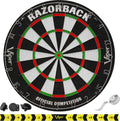 Viper Razorback Wdf Accredited, Official Competition Bristle Steel Tip Dartboard Set W/ Staple-Free Razor Thin Spider Wire Self-