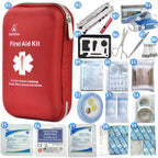 Deftget 163 Pieces First Aid Kit Waterproof Ifak Molle System Portable Essential Injuries Medical Emergency Equipment Survival K
