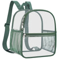 Slumou Clear Backpack for Stadium Events 12x12x6 Sports Backpack Mini Small for Fan, Concert, Beach, Work, Travel & Sporting(For