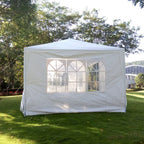 Thxbyebye Wedding Party Tent 3 X 9M Outdoor White Canopy Screen Sun Shelters Houses Gazebos Heavy Duty With 3 Removable Sides Si