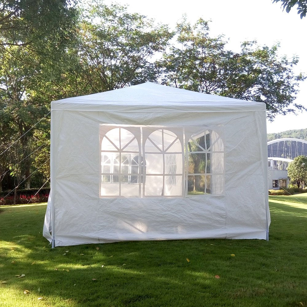 Thxbyebye Wedding Party Tent 3 X 9M Outdoor White Canopy Screen Sun Shelters Houses Gazebos Heavy Duty With 3 Removable Sides Si
