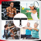 FitBeast Forearm Strengthener & Exerciser, Wrist Roller with Thicker Handle, Trainer with Adjustable Strap - Ideal for Grip Stre