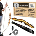 Southwest Archery Tigershark Pro V2 Takedown Recurve Bow - 62 Hunting Bow - Left & Right Handed - Draw Weights In 25Lb-60Lb - Us