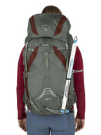 Osprey Eja 58L Womens Ultralight Backpacking Backpack, Purple Dusk, WXS/S
