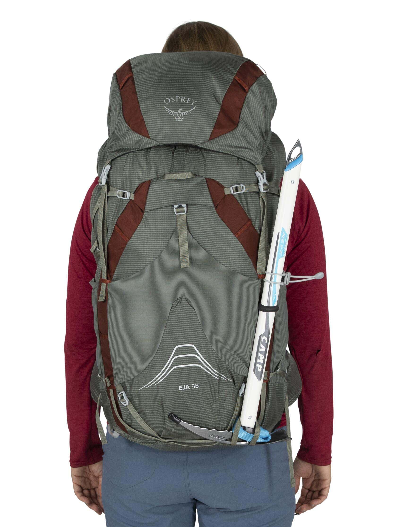 Osprey Eja 58L Womens Ultralight Backpacking Backpack, Purple Dusk, WXS/S