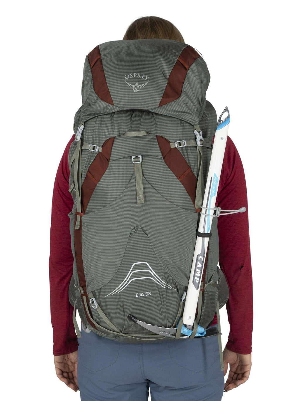 Osprey Eja 58L Womens Ultralight Backpacking Backpack, Purple Dusk, WM/L