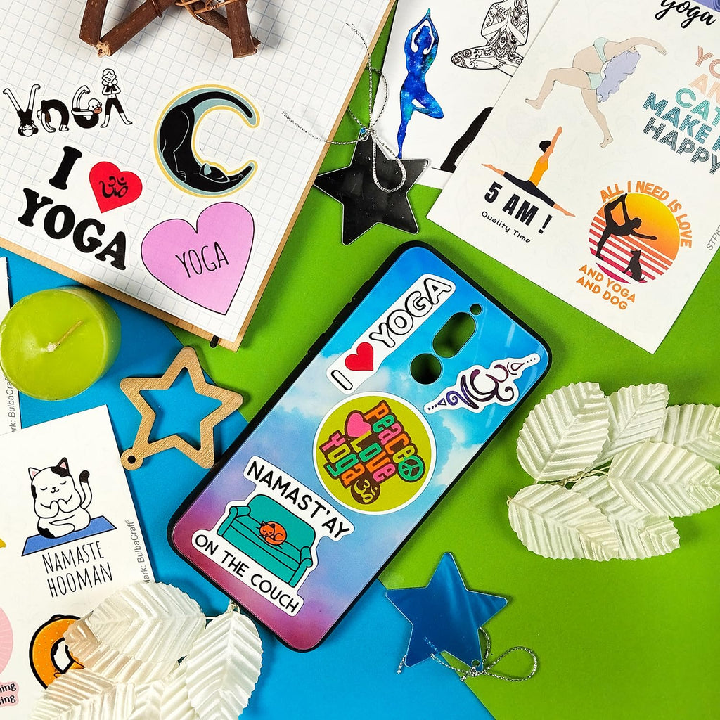 100Pcs Yoga Stickers And Decals, Yoga Gifts For Women, Yoga Gifts For Yoga Instructor, Yoga Lover, Yoga Gifts For Mom, Yoga Stic