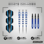 Red Dragon Gerwyn Price 24 Gram - Tungsten Steel Darts Set With Flights And Stems