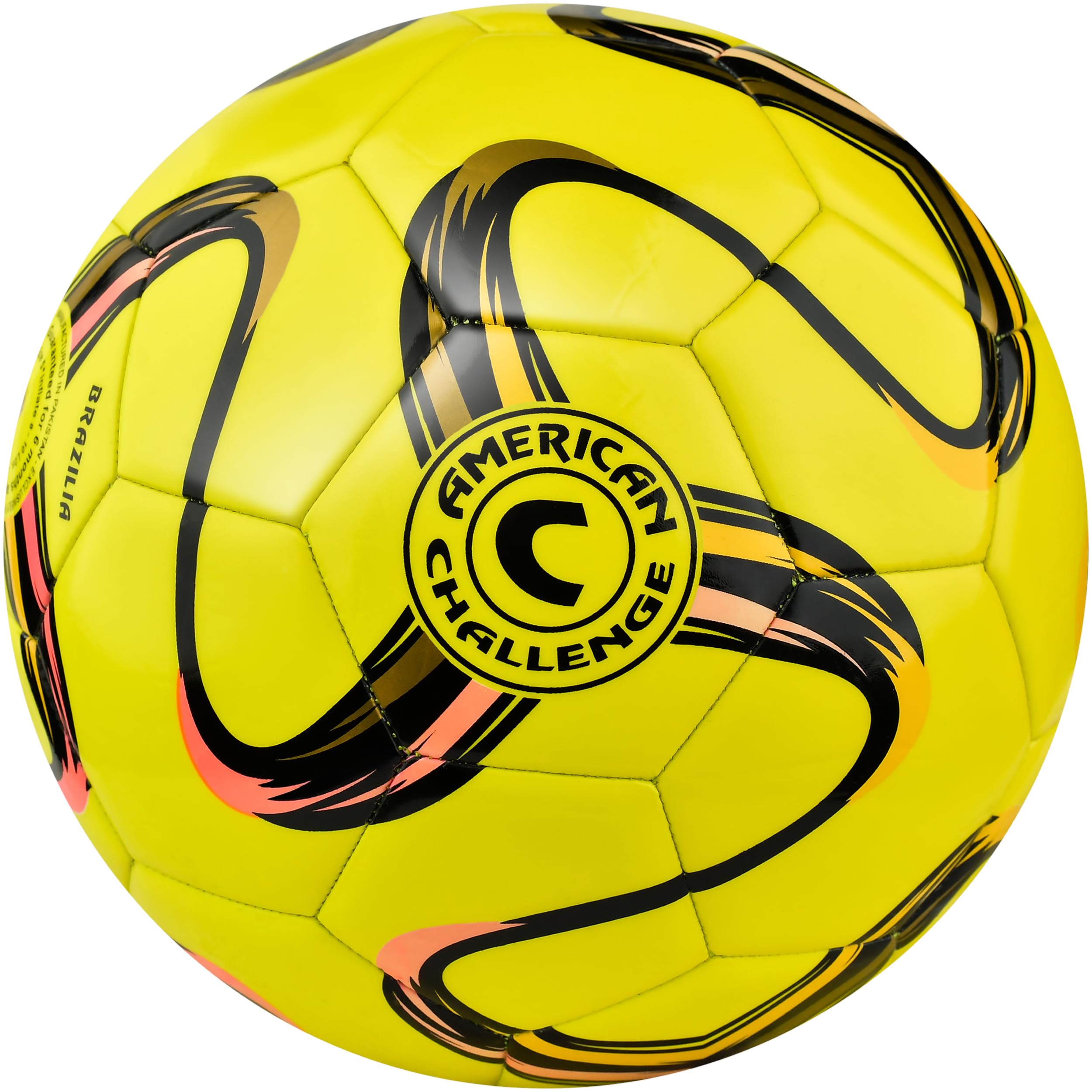American Challenge Brasilia Soccer Ball (Lemon, 4)