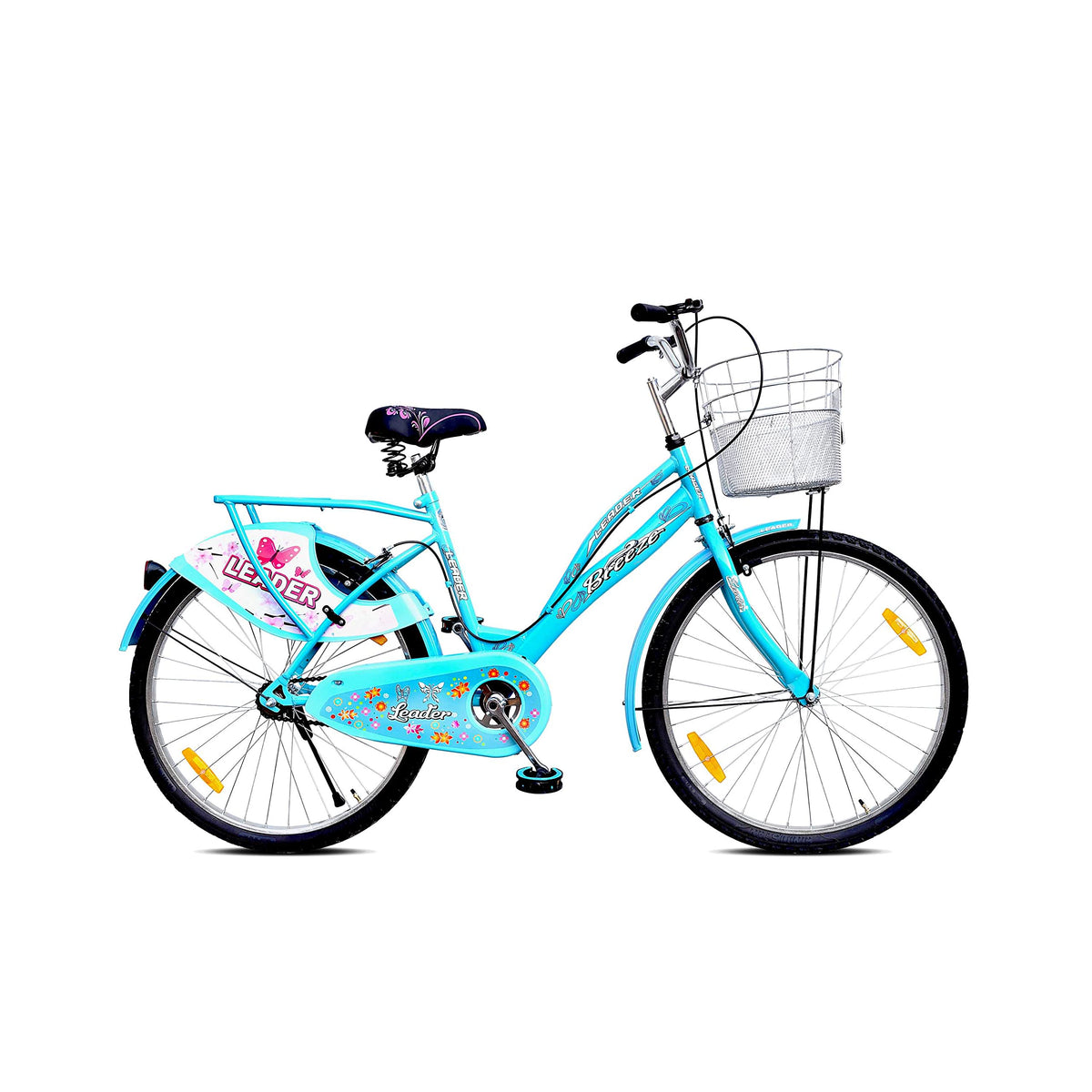Leader Lady Star Breeze 26T Bicycle for Girls/Women with Front Basket and Integrated Carrier | Ideal for 12 + Years (Frame: 18 I
