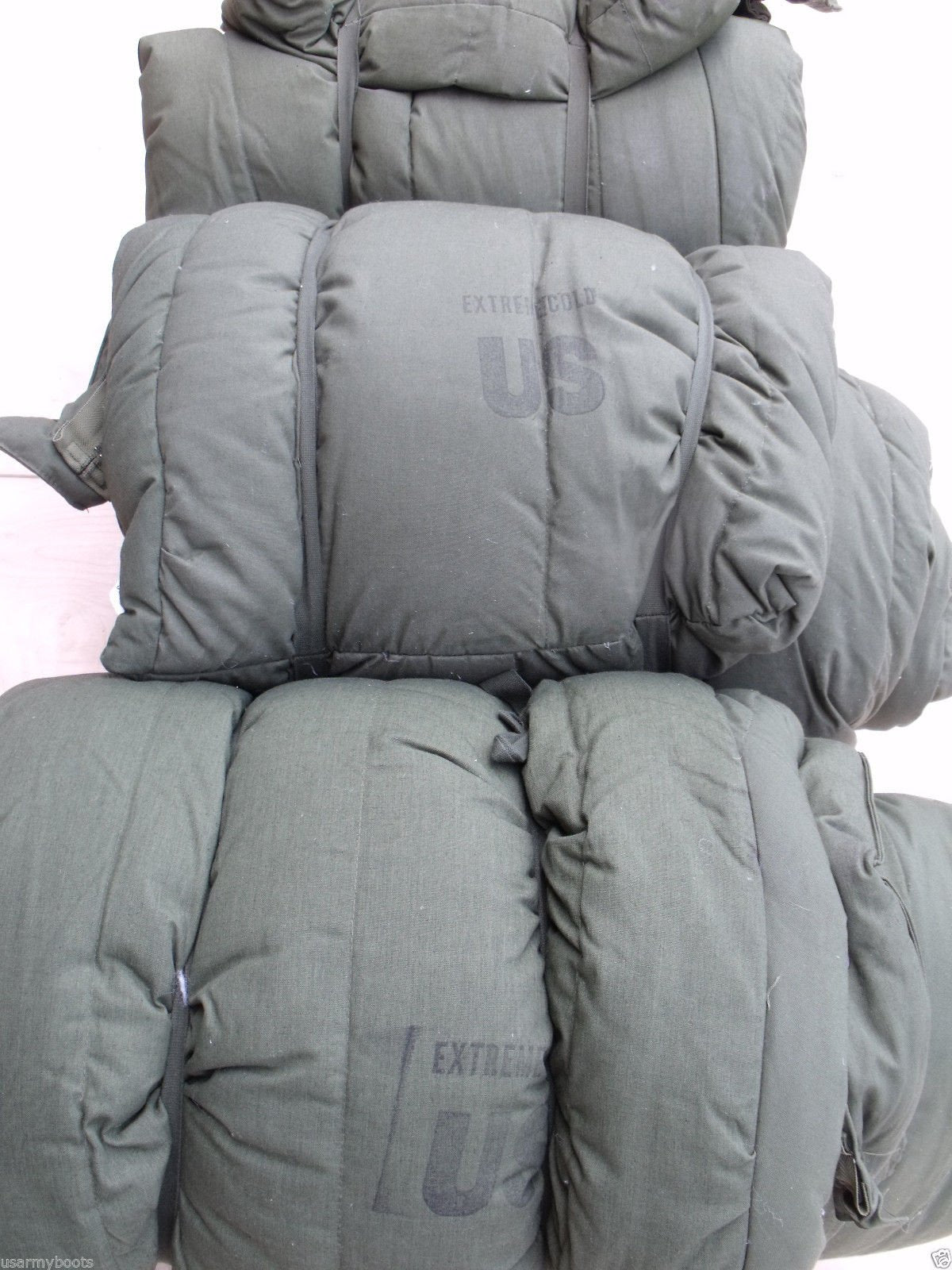 Tennier Gilette Very Warm Thick Old School Military Us Army Subzero Extreme Cold Weather Ecw Down Od Green Sleeping Bag By Us Go
