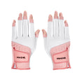 MAZEL Women s Golf Gloves One Pair Open-Finger Design,Breathable Hot Wet Weather Sweat-Absorbing,Fit Size S M L XL (Pink, Mediu
