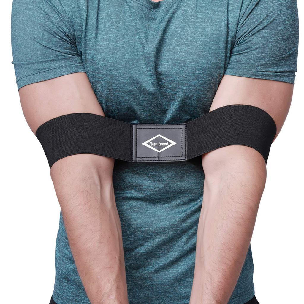 Scott Edward Pro Golf Swing Arm Band Training Aid For Golf Beginners, Black