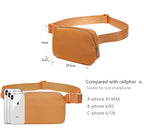 Fanny Belt Bag Waist Pack Crossbody Bags Bum Bag For Running Hiking Travel Workout Adjustable Strap For Women-Muddy Yellow