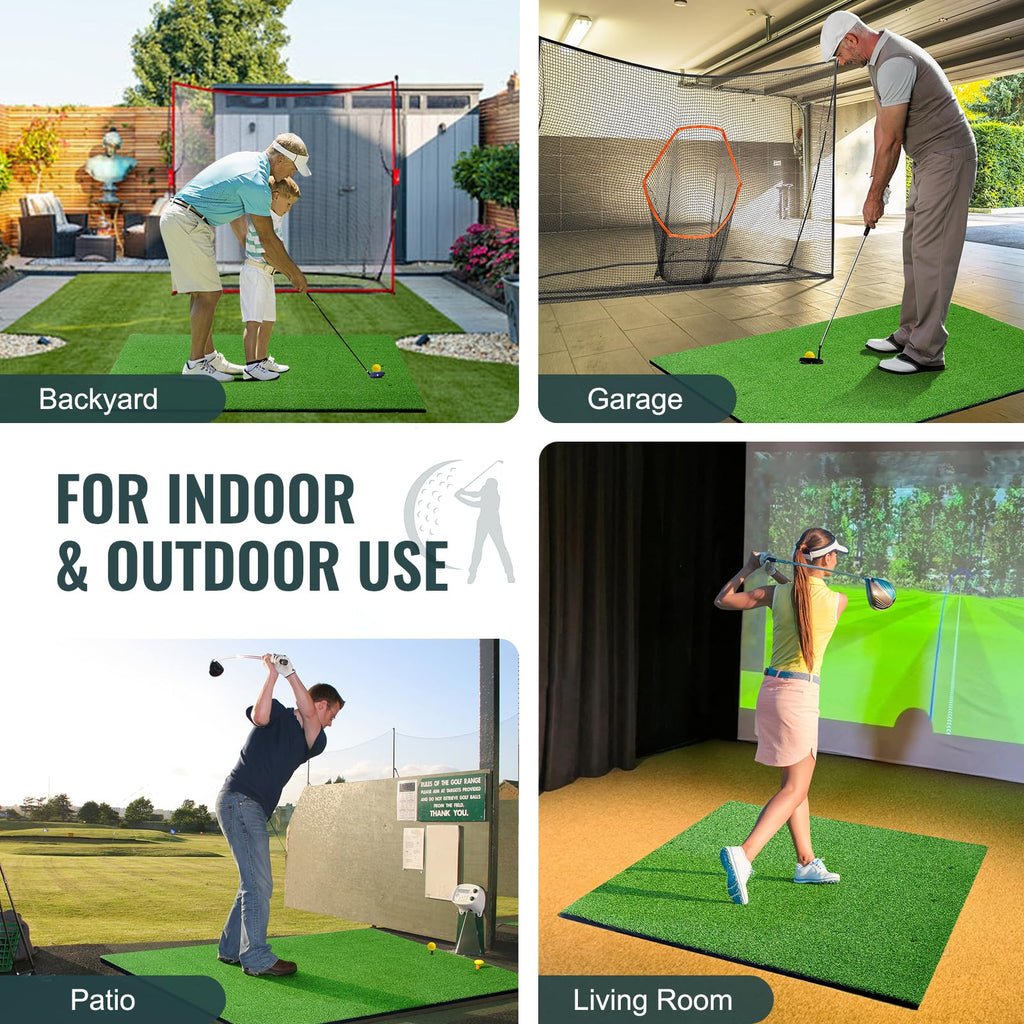 Vevor 5X4Ft Golf Hitting Mat Turf Golf Training Aid Indoor Outdoor Practice