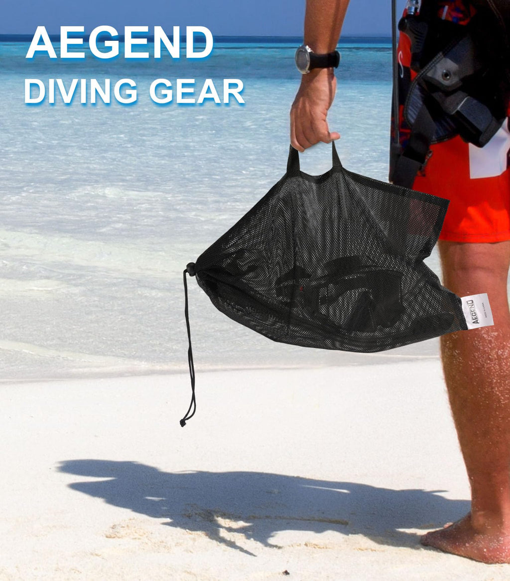 Aegend 2 Pack Snorkeling Gear for Adults, Dry Snorkel Set Panoramic View Enhanced Anti-Leak and Anti-Fog Technology, Adjustable