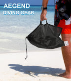 Aegend 2 Pack Snorkeling Gear for Adults, Dry Snorkel Set Panoramic View Enhanced Anti-Leak and Anti-Fog Technology, Adjustable