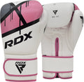 RDX Women Boxing Gloves for Training Muay Thai Maya Hide Leather Ladies Mitts for Fighting, Kickboxing, Sparring EGO Glove for P