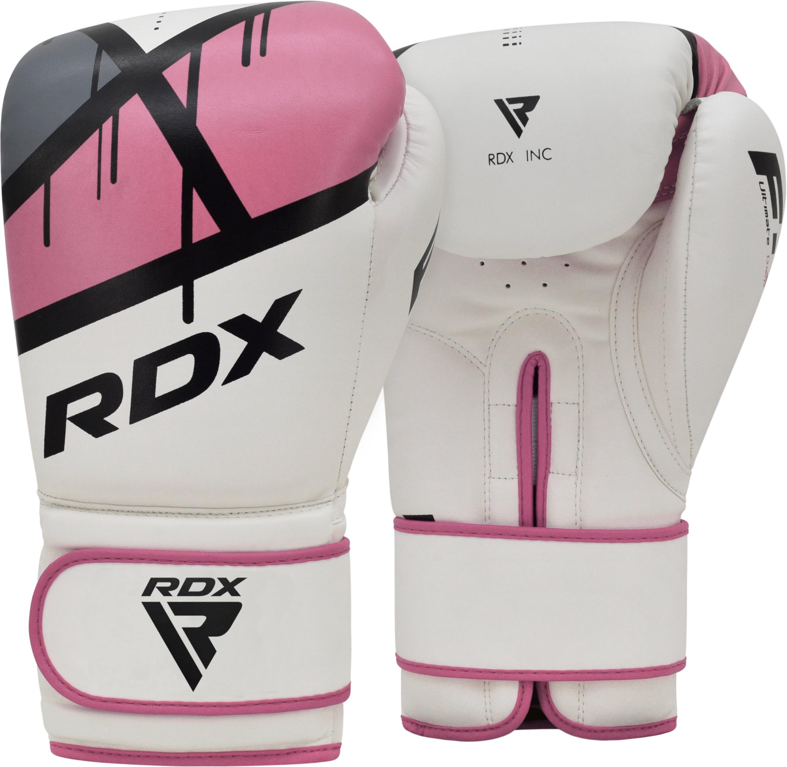 RDX Women Boxing Gloves for Training Muay Thai Maya Hide Leather Ladies Mitts for Fighting, Kickboxing, Sparring EGO Glove for P