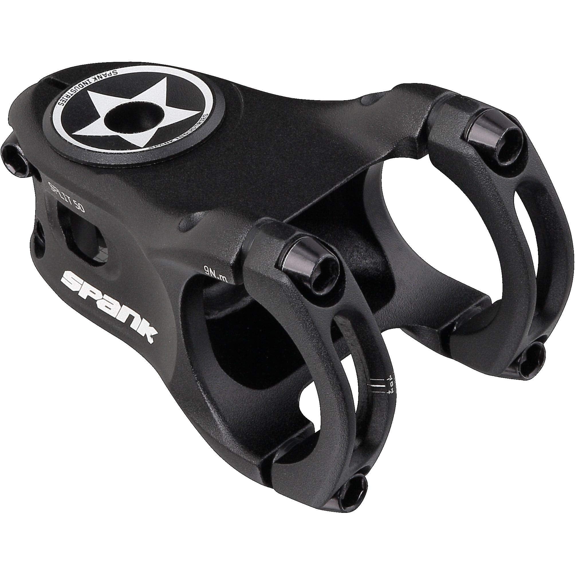 Spank Split 35 Enduro Trail Shotpeen Anodized Bicycle Stem, Black, 50Mm