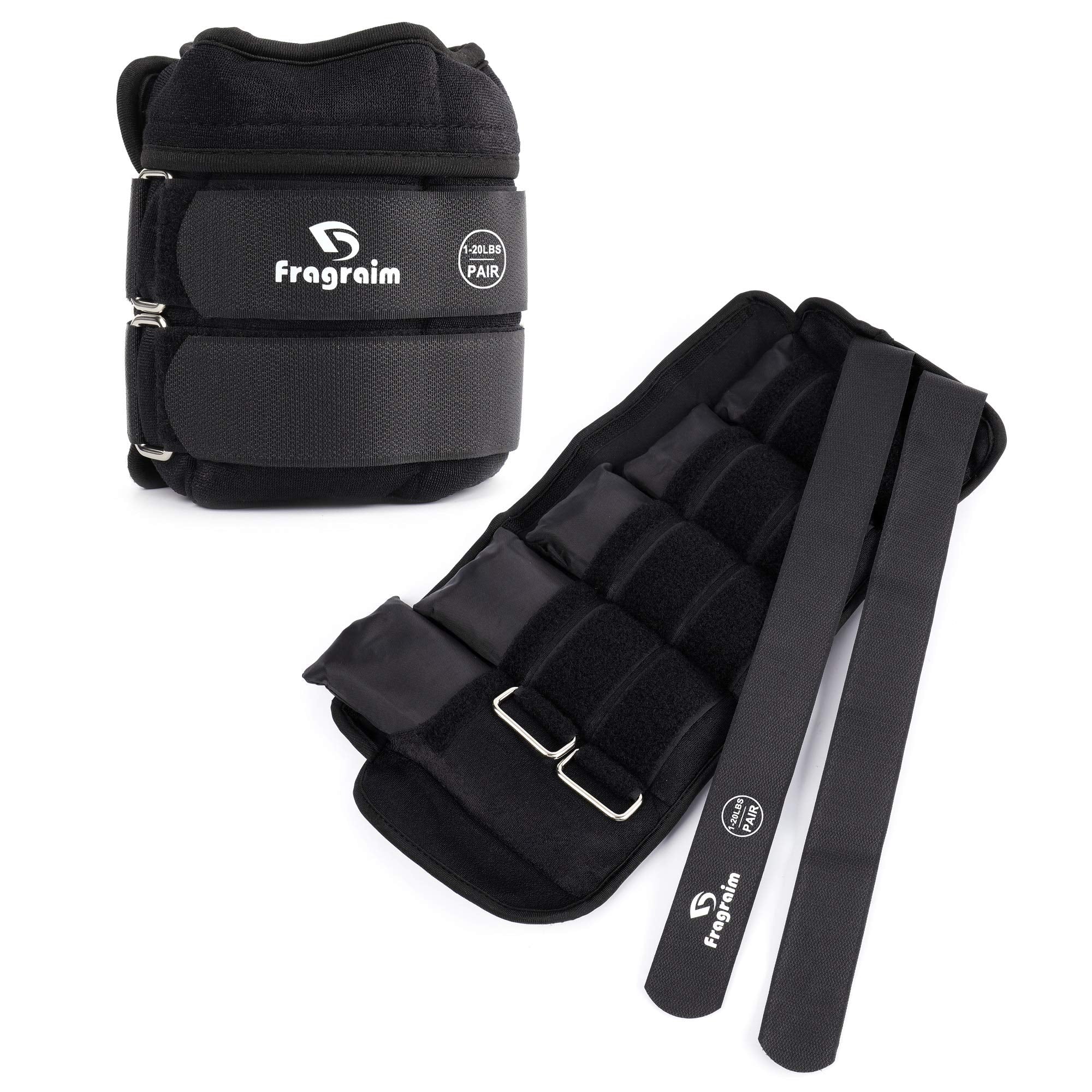 Adjustable Ankle Weights 1-15 Lbs Pair With Removable Weight For Jogging, Gymnastics, Aerobics, Physical Therapy, Resistance Tra