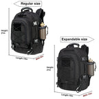 Zseararmy Large Tactical Backpack For Men Military Backpack With Diy System For Travel, Work,Camping,Hunting,Hiking,Sports (Blac