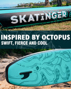 Skatinger 11'X34'' Extra Wide Inflatable Paddle Board, Up To 420Lbspaddle Boards For Adults, Stable Stand Up Paddle Board, 2 Peo